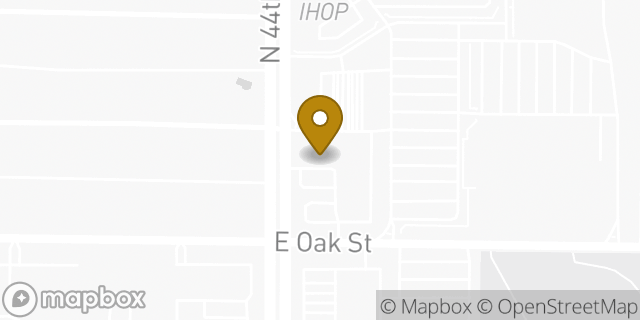 Map showing the location of The UPS Store in Phoenix, AZ 85008