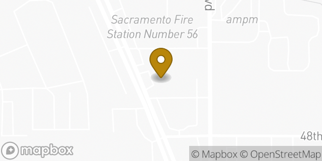 Map showing the location of Hertz in Sacramento, CA 95823