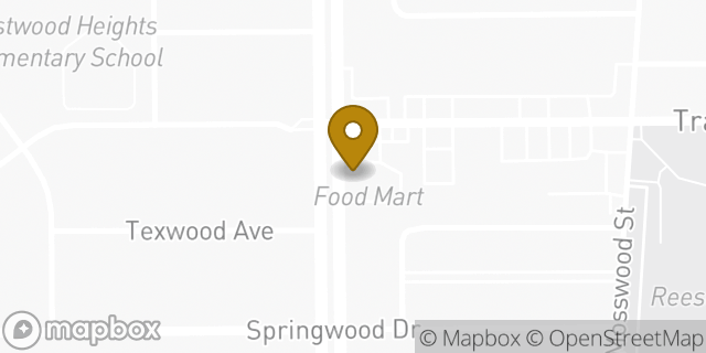 Map showing the location of Amazon Locker - Vein in El Paso, TX 79925
