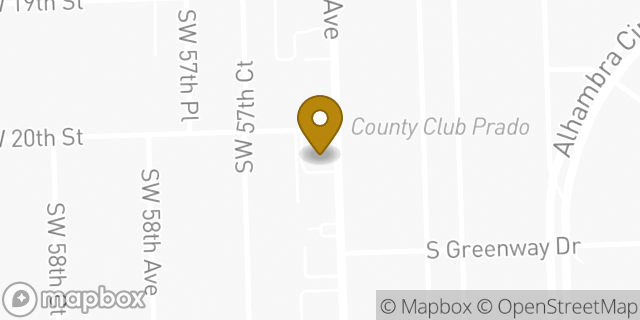 Map showing the location of Chase Bank in Miami, FL 33155