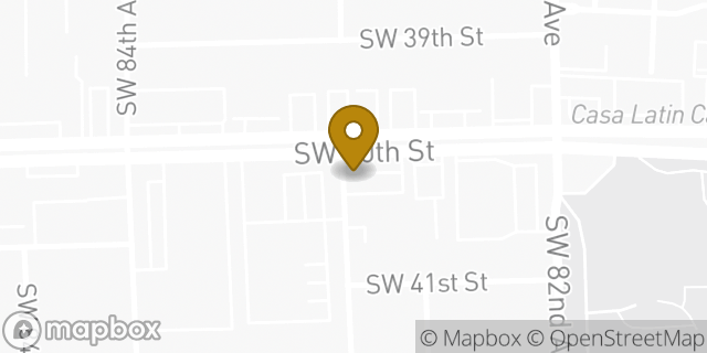 Map showing the location of Subway in Miami, FL 33155