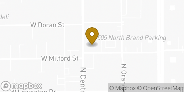 Map showing the location of McDonald's in Glendale, CA 91203