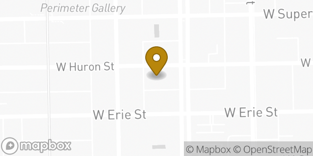Map showing the location of HOTWORX in Chicago, IL 60654