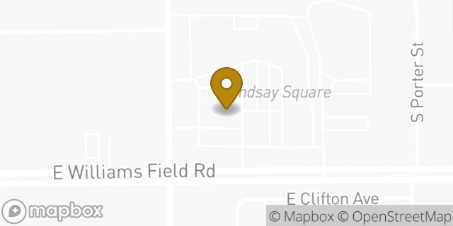 Map showing the location of ATM Walgreens in Gilbert, AZ 85295
