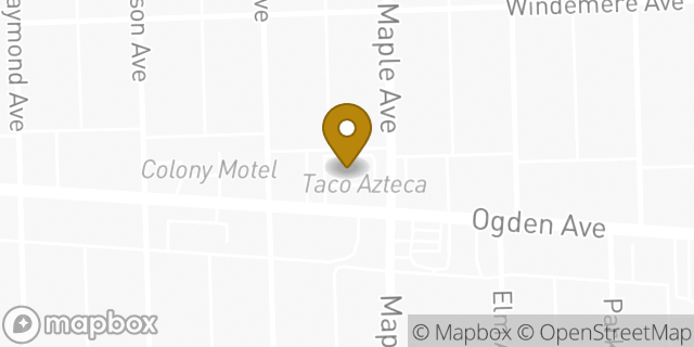 Map showing the location of Dunkin' in Brookfield, IL 60513