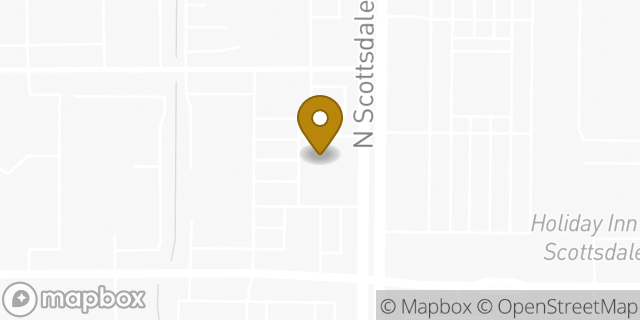 Map showing the location of Subway in Scottsdale, AZ 85253
