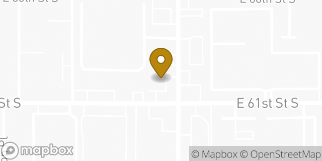 Map showing the location of EZPAWN in Tulsa, OK 74105