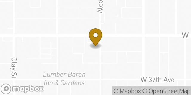 Map showing the location of Amazon Locker - Pompom in Denver, CO 80211