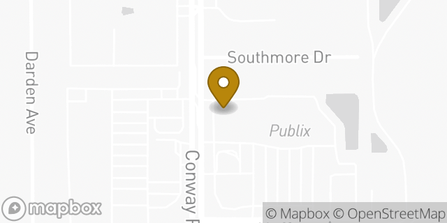 Map showing the location of The UPS Store in Orlando, FL 32812