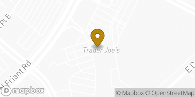 Map showing the location of Trader Joe's in Fresno, CA 93720