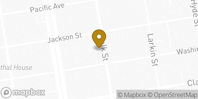 Map showing the location of The UPS Store in San Francisco, CA 94109