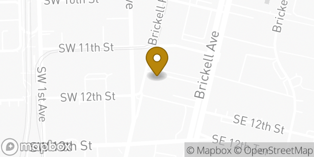Map showing the location of Starbucks in Miami, FL 33131