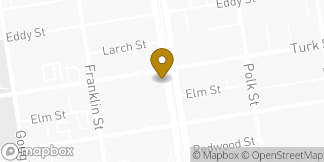 Map showing the location of Peet's Coffee in San Francisco, CA 94102