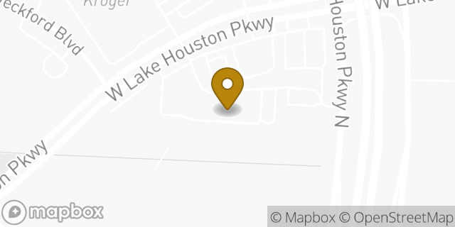 Map showing the location of Hotworx in Houston, TX 77044