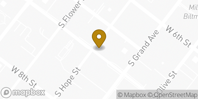 Map showing the location of Walgreens in Los Angeles, CA 90017