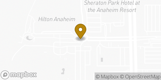 Map showing the location of Hertz in Anaheim, CA 92802