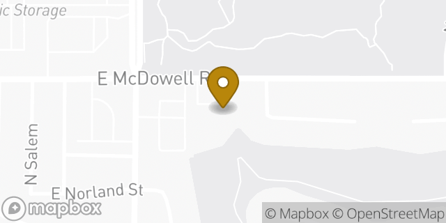 Map showing the location of Recker-McDowell KinderCare in Mesa, AZ 85215