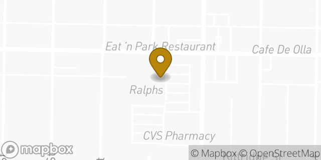 Map showing the location of Starbucks in Burbank, CA 91505