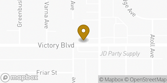Map showing the location of Baskin-Robbins in Van Nuys, CA 91401