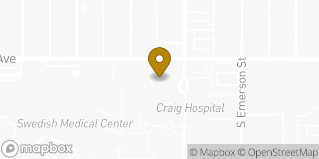 Map showing the location of Amazon Locker - Talkative in Englewood, CO 80113