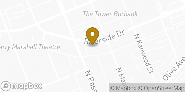 Map showing the location of Chipotle Mexican Grill in Burbank, CA 91505
