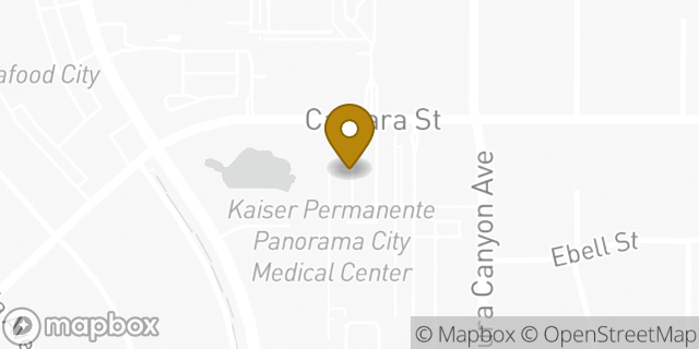 Map showing the location of Kaiser Building 4 in Los Angeles, CA 91402
