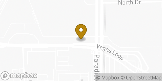 Map showing the location of Dunkin' in Las Vegas, NV 89109