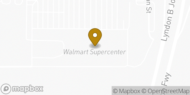 Map showing the location of Walmart in Balch Springs, TX