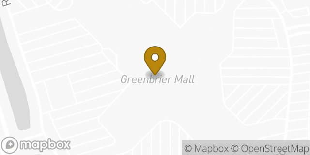 Map showing the location of Sunglass Hut in Chesapeake, VA 23320