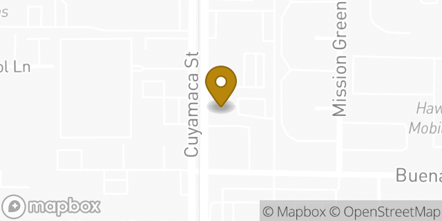 Map showing the location of Enterprise Rent-A-Car in Santee, CA 92071