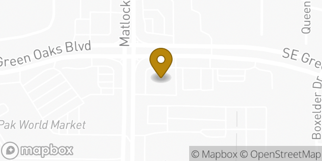 Map showing the location of ATM Walgreens in Arlington, TX
