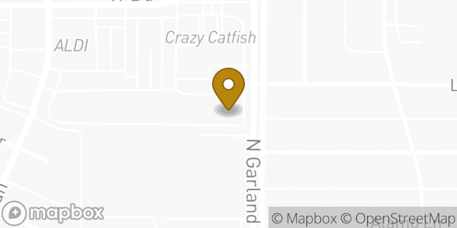 Map showing the location of Ace Hardware in Garland, TX 75042
