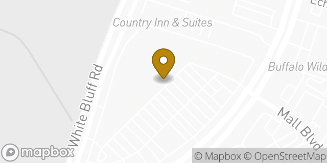 Map showing the location of Amazon Locker - Bustina in Savannah, GA 31406