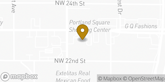 Map showing the location of Amazon Locker - Supersonics in Oklahoma City, OK 73107