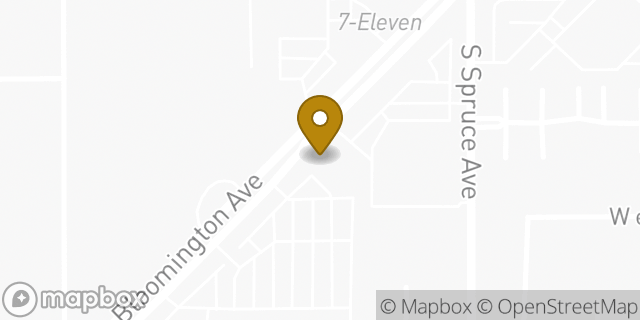Map showing the location of AutoZone in Rialto, CA 92316