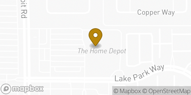 Map showing the location of The Home Depot in Richardson, TX 75080