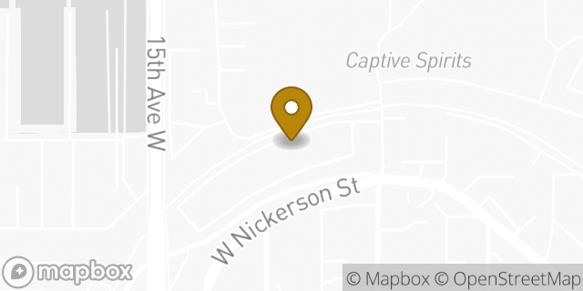 Map showing the location of CubeSmart Self Storage in Seattle, WA 98119