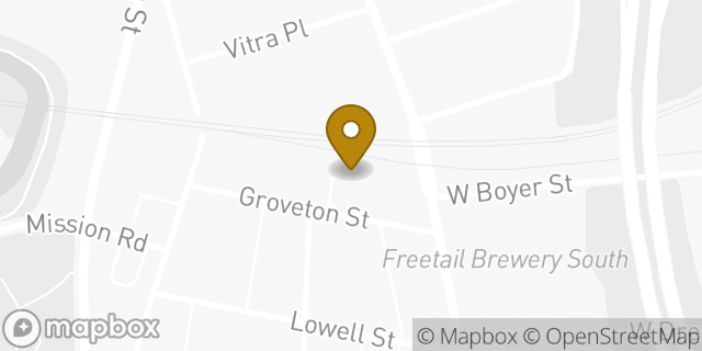 Map showing the location of King William District CrossFit in San Antonio, TX