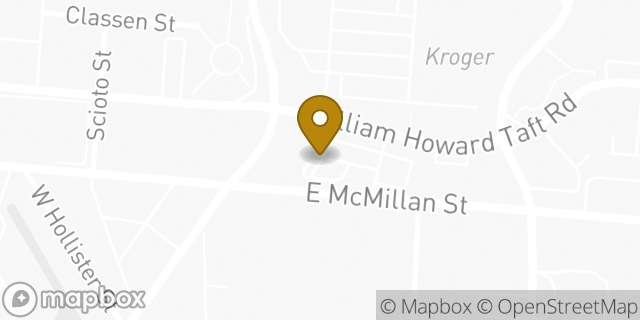 Map showing the location of CVS Beauty in Cincinnati, OH 45219
