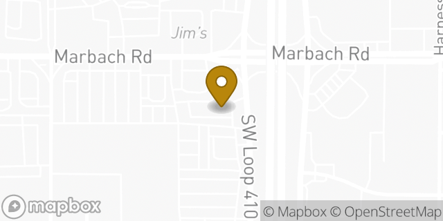 Map showing the location of McDonald's in San Antonio, TX 78227