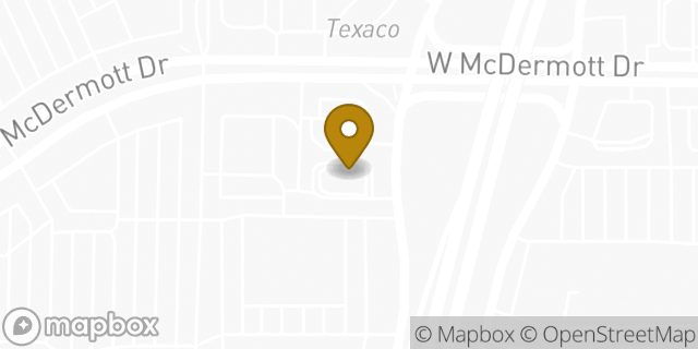 Map showing the location of McDonald's in Allen, TX 75013
