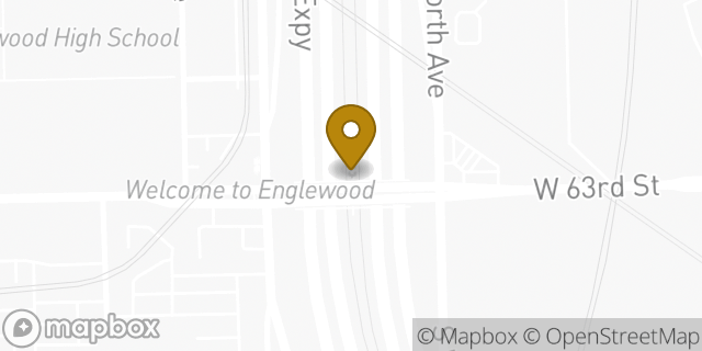 Map showing the location of Amazon Locker - Pseudocode in Chicago, IL 60621