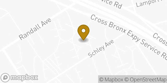 Map showing the location of Amazon Locker - Rhinoceros in Bronx, NY 10465