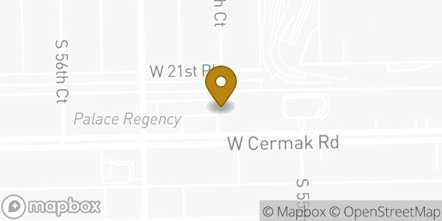 Map showing the location of CVS Pharmacy in Cicero, IL 60804