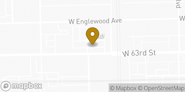 Map showing the location of Aldi in Chicago, IL 60621