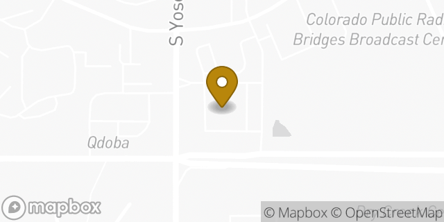 Map showing the location of ATM Walgreens in Centennial, CO 80112