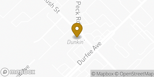 Map showing the location of Dunkin' in South El Monte, CA 91733