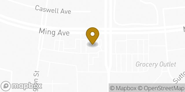 Map showing the location of Amazon Locker - Postage in Bakersfield, CA 93309
