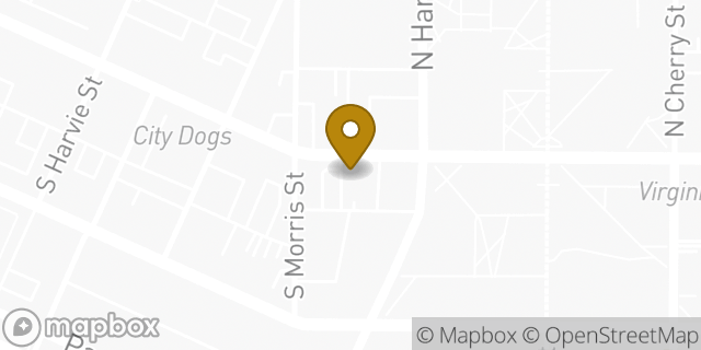 Map showing the location of Starbucks in Richmond, VA 23220