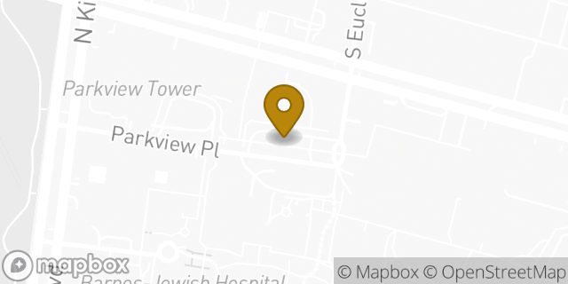 Map showing the location of Bank of America Walk-Up ATM | Barnes Hospital in Saint Louis, MO 63110